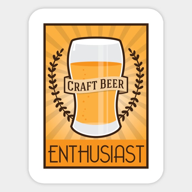 Craft Beer Enthusiast Sticker by HolidayShirts